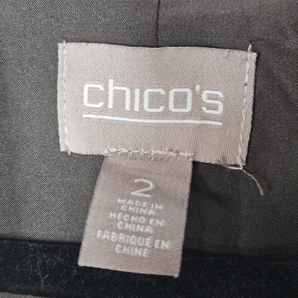 Chicos Fierce Womens Faux Fur Emma Jacket 2 Large Leopard Brown Tan Cheetah Coat - Picture 8 of 9